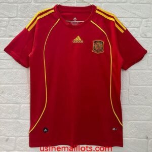 Maillot Rétro Espagne Domicile 2008 Rouge
