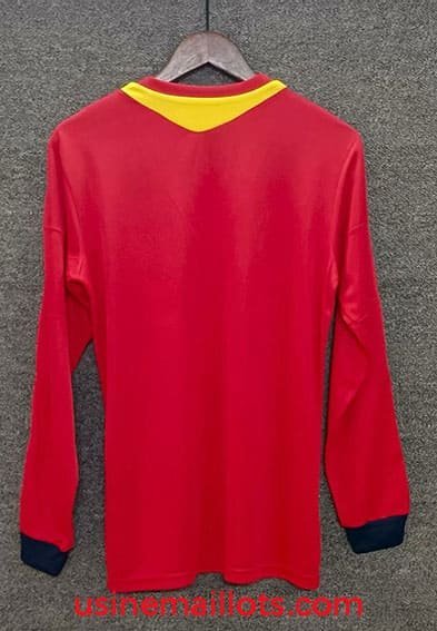 Maillot Rétro Espagne Domicile Manches Longues 2013 Rouge – Image 2
