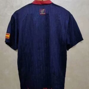 Alternative view of Maillot Rétro Espagne Extérieur 1996 Bleu