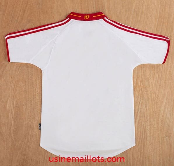 Maillot Rétro Espagne Extérieur 2000 Blanc – Image 2