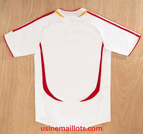 Maillot Rétro Espagne Extérieur 2006 Blanc Rouge – Image 2