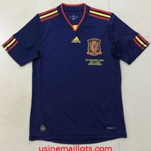 Maillot Rétro Espagne Extérieur 2010 Bleu