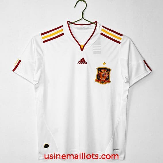 Maillot Rétro Espagne Extérieur 2011 Blanc