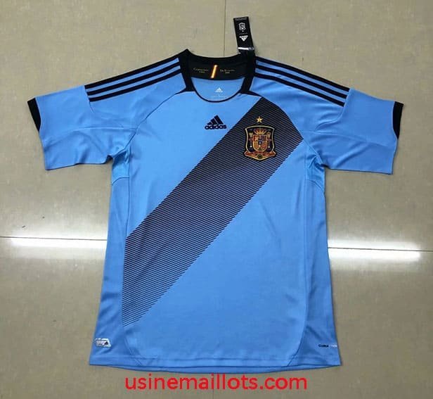 Maillot Rétro Espagne Extérieur 2012 Bleu
