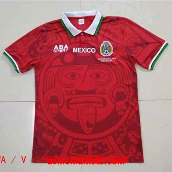 Maillot Rétro Mexique 1998 Rouge