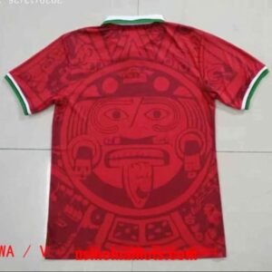 Alternative view of Maillot Rétro Mexique 1998 Rouge