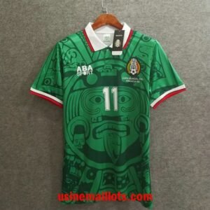 Maillot Rétro Mexique Blanco Domicile 1998 Vert