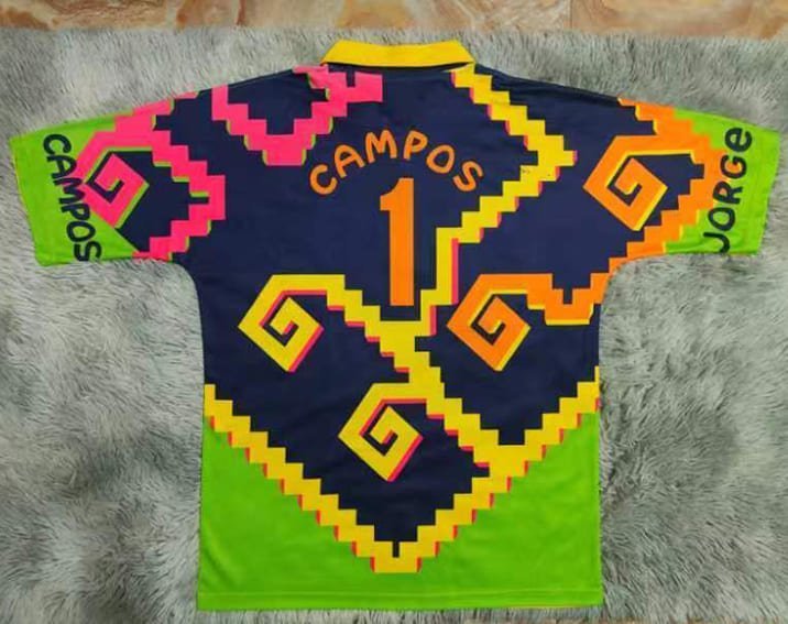 Maillot Rétro Mexique Campos Domicile Gardien 1995 – Image 2