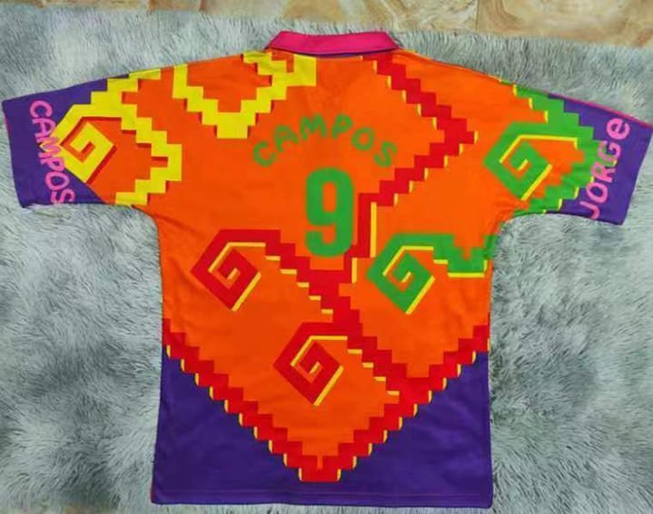 Maillot Rétro Mexique Campos Extérieur Gardien 1995 – Image 2
