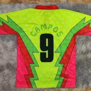 Alternative view of Maillot Rétro Mexique Campos Gardien 1995