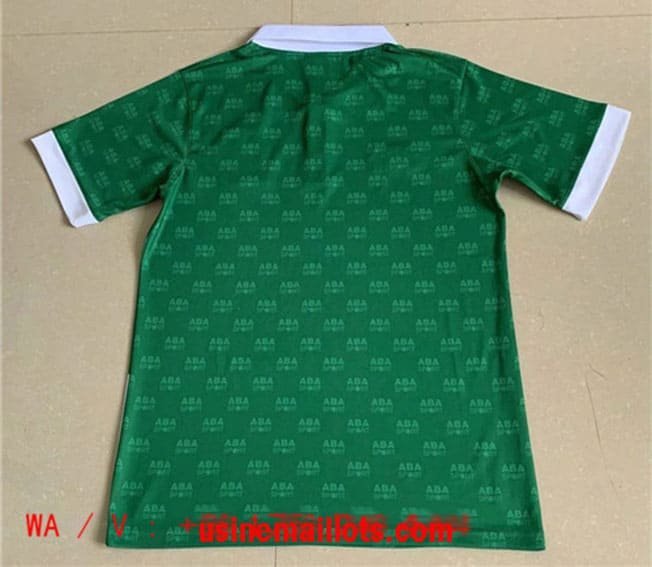 Maillot Rétro Mexique Domicile 1986 Vert Blanc – Image 2