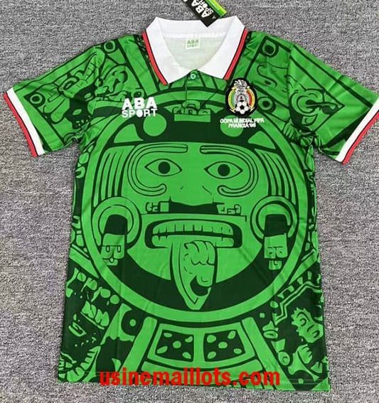 Maillot Rétro Mexique Domicile 1998 Vert
