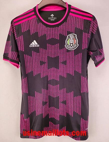 Maillot Rétro Mexique Domicile 2020 Rose Noir