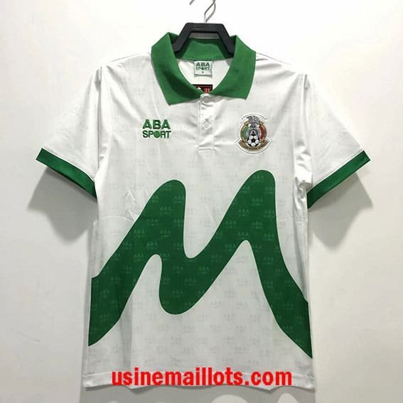 Maillot Rétro Mexique Extérieur 1995 Blanc Vert