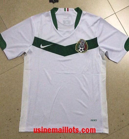 Maillot Rétro Mexique Extérieur 2006 Blanc Vert