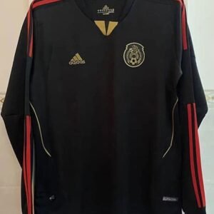 Maillot Rétro Mexique Extérieur Manches Longues 2011 Noir