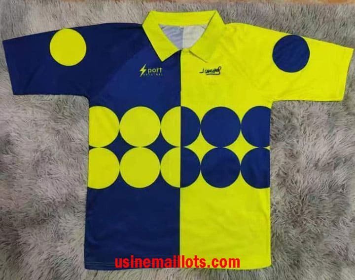 Maillot Rétro Mexique J.Campos Gardien Bleu Jaune