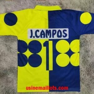 Alternative view of Maillot Rétro Mexique J.Campos Gardien Bleu Jaune
