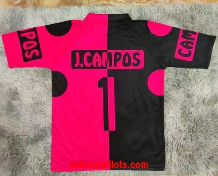Maillot Rétro Mexique J.Campos Gardien Rouge Noir – Image 2
