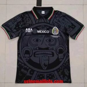 Maillot Rétro Mexique Third 1998 Gris Noir