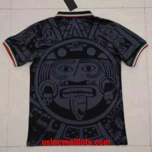 Alternative view of Maillot Rétro Mexique Third 1998 Gris Noir