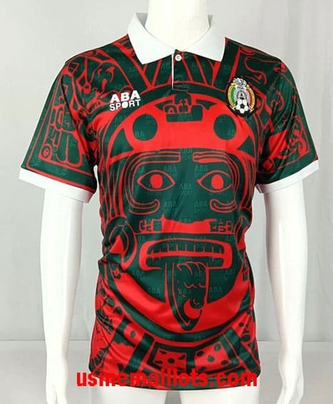 Maillot Rétro Mexique Third 1998 Rouge Vert