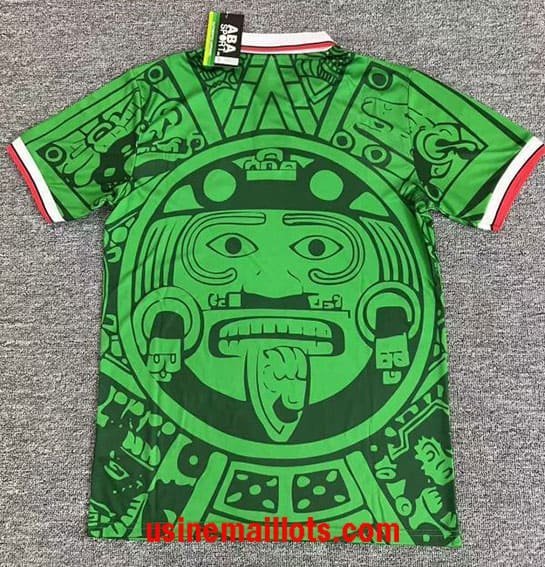 Maillot Rétro Spécial-Édition Mexique 1998 Vert – Image 2