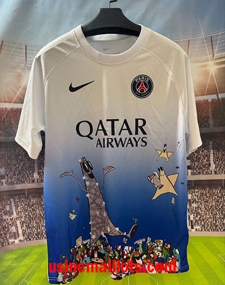 Maillot Spécial-Édition PSG 2026/27 Blanc Bleu