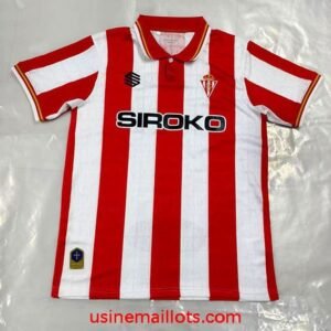 Maillot Sporting Gijon Domicile 2026/2027 Rouge Blanc