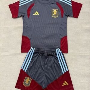 Maillot Training Enfant Aston Villa 2026/2027 Gris Rouge