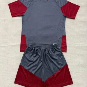 Alternative view of Maillot Training Enfant Aston Villa 2026/2027 Gris Rouge
