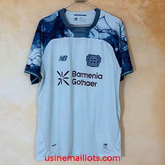 Maillot Bayer Leverkusen Extérieur 2026/2027 Blanc Bleu