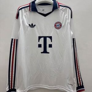 Maillot Bayern Munich Extérieur Manches Longues 2026/2027 Blanc