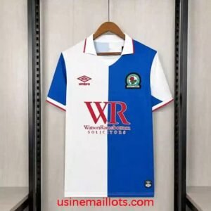 Maillot Blackburn Rovers Domicile 2026/2027 Blanc Bleu