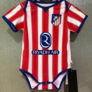 Maillot Body Bebe Atletico Madrid Domicile 2026/2027 Blanc Rouge