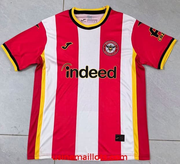 Maillot Brentford Domicile 2026/2027 Rouge Blanc