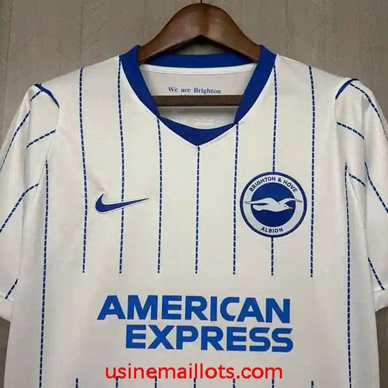 Maillot Brighton Hove Albion Extérieur 2026/2027 Blanc Bleu