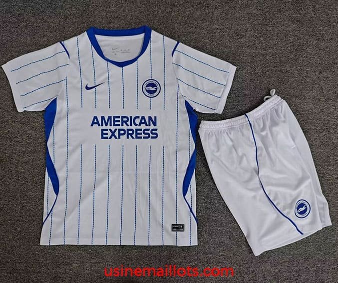 Maillot Enfant Brighton & Hove Albion Extérieur 2026/2027 Blanc Bleu