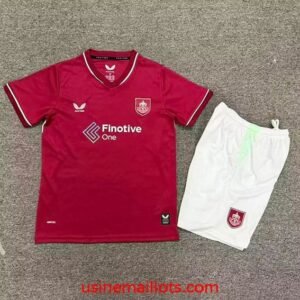 Maillot Enfant Burnley Domicile 2026/2027 Rouge Blanc
