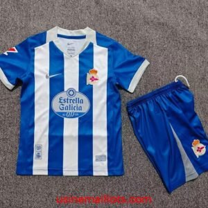 Maillot Enfant Deportivo La Coruña Domicile 2026/2027 Blanc Bleu
