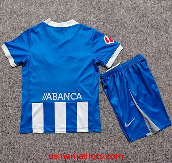 Maillot Enfant Deportivo La Coruña Domicile 2026/2027 Blanc Bleu – Image 2