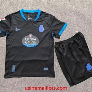 Maillot Enfant Deportivo La Coruña Extérieur 2026/2027 Noir