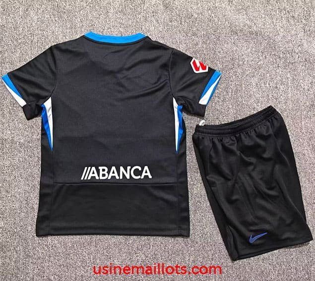 Maillot Enfant Deportivo La Coruña Extérieur 2026/2027 Noir – Image 2