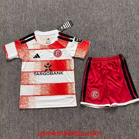 Maillot Enfant Dusseldorf Domicile 2026/2027 Blanc Rouge