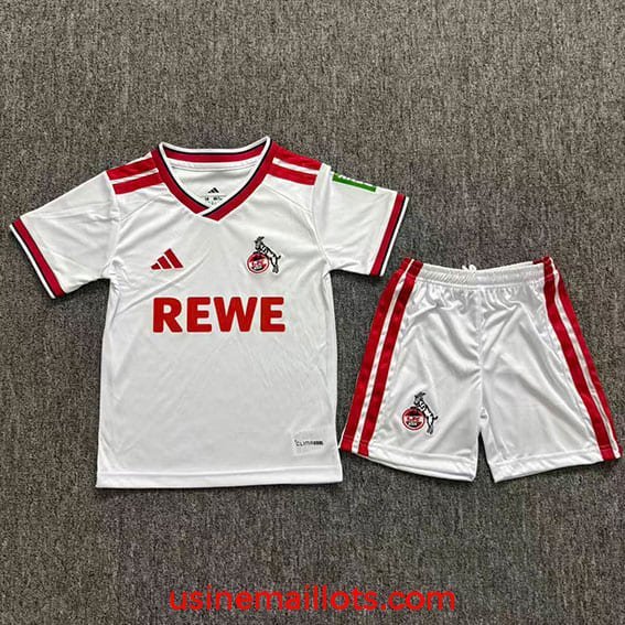 Maillot Enfant FC Köln Domicile 2026/2027 Blanc Rouge