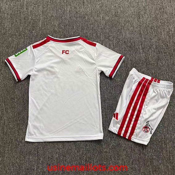 Maillot Enfant FC Köln Domicile 2026/2027 Blanc Rouge – Image 2