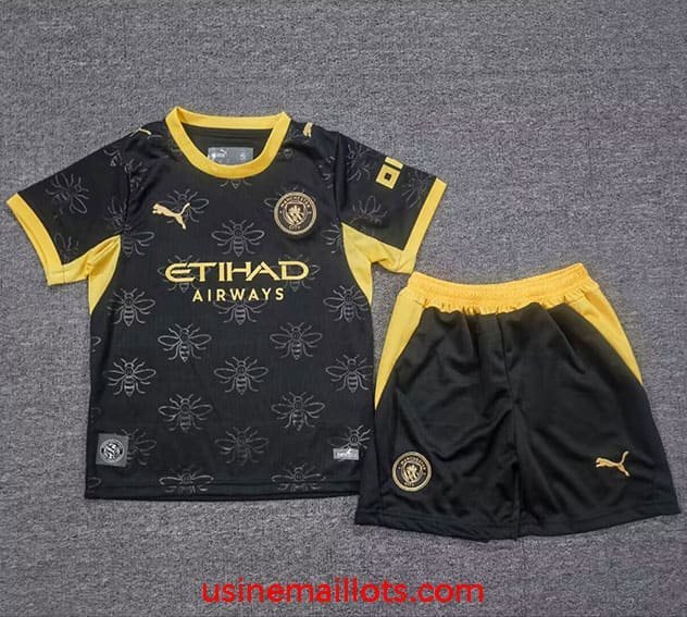 Maillot Enfant Manchester City Extérieur 2026/2027 Noir