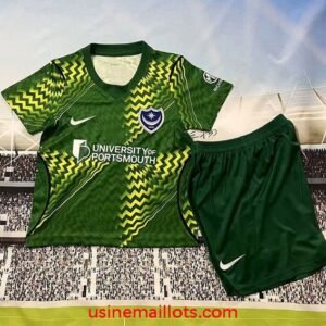 Maillot Enfant Portsmouth Gardien 2026/2027 Vert Jaune