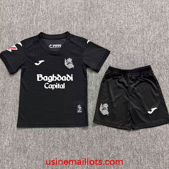 Maillot Enfant Real Sociedad Extérieur 2026/2027 Noir