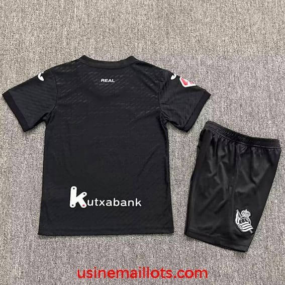 Maillot Enfant Real Sociedad Extérieur 2026/2027 Noir – Image 2